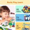 image:imagePicassoTiles Magnetc Brick Tile 259pcs Building Block Combo Set Compatible with Major Brick Systems Over 50 Builds STEM Educational Construction Toy for Kids Toddlers Boys Girls Ages 3 and Up PTS2591016pcs Magnetic Tile  Building Brick Combo