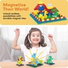image:imagePicassoTiles Magnetc Brick Tile 259pcs Building Block Combo Set Compatible with Major Brick Systems Over 50 Builds STEM Educational Construction Toy for Kids Toddlers Boys Girls Ages 3 and Up PTS259259pcs Magnetic Tile  Building Brick Combo