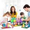 image:imagePicassoTiles Magnetic Brick Tiles STEM Creative Magnetic Tiles Building Block Set Building Brick Construction Toy Socket Spikes Toys Accessory Educational Imaginative Learning Kit Stacking Set63pcs With 2 Character
