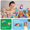 image:imagePicassoTiles Magnetic Brick Tiles STEM Creative Magnetic Tiles Building Block Set Building Brick Construction Toy Socket Spikes Toys Accessory Educational Imaginative Learning Kit Stacking Set353 Pcs Combo Set