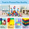 image:imagePicassoTiles Magnetic Brick Tiles STEM Creative Magnetic Tiles Building Block Set Building Brick Construction Toy Socket Spikes Toys Accessory Educational Imaginative Learning Kit Stacking Set353 Pcs Combo Set