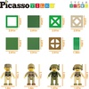 image:imagePicassoTiles Magnetic Brick Tiles STEM Creative Magnetic Tiles Building Block Set Building Brick Construction Toy Socket Spikes Toys Accessory Educational Imaginative Learning Kit Stacking SetMilitary
