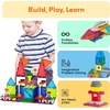 image:imagePicassoTiles Magnetic Brick Tiles STEM Creative Magnetic Tiles Building Block Set Building Brick Construction Toy Socket Spikes Toys Accessory Educational Imaginative Learning Kit Stacking SetRed