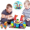 image:imagePicassoTiles Magnetic Brick Tiles STEM Creative Magnetic Tiles Building Block Set Building Brick Construction Toy Socket Spikes Toys Accessory Educational Imaginative Learning Kit Stacking Set333 Pcs Combo Set