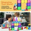image:imagePicassoTiles Magnetic Brick Tiles STEM Creative Magnetic Tiles Building Block Set Building Brick Construction Toy Socket Spikes Toys Accessory Educational Imaginative Learning Kit Stacking Set63pcs With 2 Character