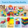 image:imagePicassoTiles Magnetic Brick Tiles STEM Creative Magnetic Tiles Building Block Set Building Brick Construction Toy Socket Spikes Toys Accessory Educational Imaginative Learning Kit Stacking Set12pcs Socket02