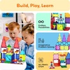 image:imagePicassoTiles Magnetic Brick Tiles STEM Creative Magnetic Tiles Building Block Set Building Brick Construction Toy Socket Spikes Toys Accessory Educational Imaginative Learning Kit Stacking Set353 Pcs Combo Set