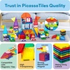 image:imagePicassoTiles Magnetic Brick Tiles STEM Creative Magnetic Tiles Building Block Set Building Brick Construction Toy Socket Spikes Toys Accessory Educational Imaginative Learning Kit Stacking SetRed