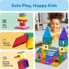 image:imagePicassoTiles Magnetic Brick Tiles STEM Creative Magnetic Tiles Building Block Set Building Brick Construction Toy Socket Spikes Toys Accessory Educational Imaginative Learning Kit Stacking SetRed
