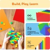 image:imagePicassoTiles Magnetic Brick Tiles STEM Creative Magnetic Tiles Building Block Set Building Brick Construction Toy Socket Spikes Toys Accessory Educational Imaginative Learning Kit Stacking Set20 Pack 10x10 Platform Multi Color Bricks