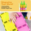 image:imagePicassoTiles Magnetic Building Block Quarter Round and Window Set Magnet Construction Toy Educational Kit Engineering STEM Learning Playset Child Brain Development Stacking Blocks PlayboardsSquare Triangle 12 Pc