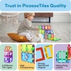 image:imagePicassoTiles Magnetic Building Block Quarter Round and Window Set Magnet Construction Toy Educational Kit Engineering STEM Learning Playset Child Brain Development Stacking Blocks PlayboardsSeethrough Shape
