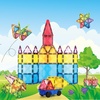 image:imagePicassoTiles Magnetic Building Block Set Right Triangle Magnet Tiles Construction Toy STEM Learning Kit Educational Playset Playboard Pretend Play Stacking Blocks Child Brain Development PTE0263Pc Diamond