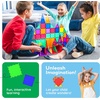 image:imagePicassoTiles Magnetic Building Block Set Right Triangle Magnet Tiles Construction Toy STEM Learning Kit Educational Playset Playboard Pretend Play Stacking Blocks Child Brain Development PTE024Pc Large Square