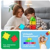 image:imagePicassoTiles Magnetic Building Block Set Right Triangle Magnet Tiles Construction Toy STEM Learning Kit Educational Playset Playboard Pretend Play Stacking Blocks Child Brain Development PTE0212Pc Square