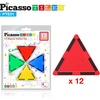 image:imagePicassoTiles Magnetic Building Block Set Right Triangle Magnet Tiles Construction Toy STEM Learning Kit Educational Playset Playboard Pretend Play Stacking Blocks Child Brain Development PTE0212Pc E Triangle