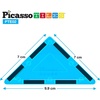 image:imagePicassoTiles Magnetic Building Block Set Right Triangle Magnet Tiles Construction Toy STEM Learning Kit Educational Playset Playboard Pretend Play Stacking Blocks Child Brain Development PTE0212Pc R Triangle