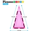 image:imagePicassoTiles Magnetic Building Block Set Right Triangle Magnet Tiles Construction Toy STEM Learning Kit Educational Playset Playboard Pretend Play Stacking Blocks Child Brain Development PTE0212Pc I Triangle
