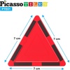 image:imagePicassoTiles Magnetic Building Block Set Right Triangle Magnet Tiles Construction Toy STEM Learning Kit Educational Playset Playboard Pretend Play Stacking Blocks Child Brain Development PTE0212Pc E Triangle