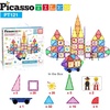 image:imagePicassoTiles Magnetic Building Blocks with Tiles and Educational Artwork Graphic Clickin Inserts Magnet Construction Toy Set STEM Learning Kit Playset Child Brain Development PT56121pcs Car Truckfigureseducational Tiles