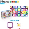 image:imagePicassoTiles Magnetic Building Blocks with Tiles and Educational Artwork Graphic Clickin Inserts Magnet Construction Toy Set STEM Learning Kit Playset Child Brain Development PT5656pcs Educational Tiles