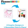 image:imagePicassoTiles Magnetic Building Blocks with Tiles and Educational Artwork Graphic Clickin Inserts Magnet Construction Toy Set STEM Learning Kit Playset Child Brain Development PT5656pcs Educational Tiles