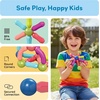 image:imagePicassoTiles Magnetic Building Stick Block Construction Set with Storage Bin Colorful 3D STEM Toy Blocks Bar Balls amp Rods Montessori Educational for All Ages Puzzle Toy for Boys amp Girls PTX50