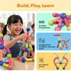 image:imagePicassoTiles Magnetic Building Stick Block Construction Set with Storage Bin Colorful 3D STEM Toy Blocks Bar Balls amp Rods Montessori Educational for All Ages Puzzle Toy for Boys amp Girls PTX50