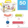 image:imagePicassoTiles Magnetic Building Stick Block Construction Set with Storage Bin Colorful 3D STEM Toy Blocks Bar Balls amp Rods Montessori Educational for All Ages Puzzle Toy for Boys amp Girls PTX50
