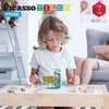 image:imagePicassoTiles Magnetic Expression Puzzle Toy Building Block Zoo Theme Animals Mix amp Match Cubes Magnet Sensory Toys Gifts Educational STEM Learning Kit for Kid Baby Toddler Age 3 and Up 6 Piece PTC06