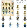 image:imagePicassoTiles Magnetic Figures 5 Piece Vehicle and Action Figure Set Including School Bus Car Truck and 2 Drivers Magnet Expansion Pack Toddler Toy Kit Pretend Playset for Construction Building BlockLaw Enforcement