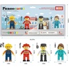 image:imagePicassoTiles Magnetic Figures 5 Piece Vehicle and Action Figure Set Including School Bus Car Truck and 2 Drivers Magnet Expansion Pack Toddler Toy Kit Pretend Playset for Construction Building BlockMulticolor