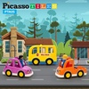 image:imagePicassoTiles Magnetic Figures 5 Piece Vehicle and Action Figure Set Including School Bus Car Truck and 2 Drivers Magnet Expansion Pack Toddler Toy Kit Pretend Playset for Construction Building BlockDrivers