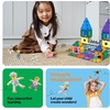 image:imagePicassoTiles Magnetic Figures 5 Piece Vehicle and Action Figure Set Including School Bus Car Truck and 2 Drivers Magnet Expansion Pack Toddler Toy Kit Pretend Playset for Construction Building BlockKing and Knights
