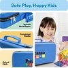 image:imagePicassoTiles Magnetic Storage Carrying Case Travel Bag Organizer for Kids  protective mesh pocket water resistant oxford cloth soft rubber handle sturdy zipper children toy bin ages 3