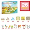 image:imagePicassoTiles Magnetic Tiles Magnet Tile Building Blocks Printed Fall Farm Themed Animal Toy Set with 8 Farmyard Animals Character Action Figures STEM Learning Playset for Kids Ages 3 PTQ27Farm