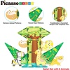 image:imagePicassoTiles Magnetic Tiles Magnet Tile Building Blocks Printed Fall Farm Themed Animal Toy Set with 8 Farmyard Animals Character Action Figures STEM Learning Playset for Kids Ages 3 PTQ27Safari