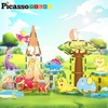 image:imagePicassoTiles Magnetic Tiles Magnet Tile Building Blocks Printed Fall Farm Themed Animal Toy Set with 8 Farmyard Animals Character Action Figures STEM Learning Playset for Kids Ages 3 PTQ27Safari Animals Themed