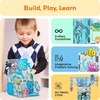 image:imagePicassoTiles Magnetic Tiles Magnet Tile Building Blocks Printed Fall Farm Themed Animal Toy Set with 8 Farmyard Animals Character Action Figures STEM Learning Playset for Kids Ages 3 PTQ27Marine