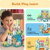 image:imagePicassoTiles Magnetic Tiles Magnet Tile Building Blocks Printed Fall Farm Themed Animal Toy Set with 8 Farmyard Animals Character Action Figures STEM Learning Playset for Kids Ages 3 PTQ27Metro