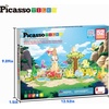 image:imagePicassoTiles Magnetic Tiles Magnet Tile Building Blocks Printed Fall Farm Themed Animal Toy Set with 8 Farmyard Animals Character Action Figures STEM Learning Playset for Kids Ages 3 PTQ27Safari Animals Themed