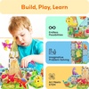 image:imagePicassoTiles Magnetic Tiles Magnet Tile Building Blocks Printed Fall Farm Themed Animal Toy Set with 8 Farmyard Animals Character Action Figures STEM Learning Playset for Kids Ages 3 PTQ27Dinosaur World Themed