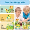 image:imagePicassoTiles Magnetic Tiles Magnet Tile Building Blocks Printed Fall Farm Themed Animal Toy Set with 8 Farmyard Animals Character Action Figures STEM Learning Playset for Kids Ages 3 PTQ27Farm