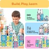 image:imagePicassoTiles Magnetic Tiles Magnet Tile Building Blocks Printed Fall Farm Themed Animal Toy Set with 8 Farmyard Animals Character Action Figures STEM Learning Playset for Kids Ages 3 PTQ27Mermaid Theme