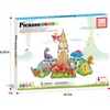 image:imagePicassoTiles Magnetic Tiles Magnet Tile Building Blocks Printed Fall Farm Themed Animal Toy Set with 8 Farmyard Animals Character Action Figures STEM Learning Playset for Kids Ages 3 PTQ27Dinosaur World Themed