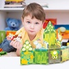 image:imagePicassoTiles Magnetic Tiles Magnet Tile Building Blocks Printed Fall Farm Themed Animal Toy Set with 8 Farmyard Animals Character Action Figures STEM Learning Playset for Kids Ages 3 PTQ27Farm