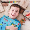 image:imagePicassoTiles Pete The Cat 80pc Magnetic Board Game Puzzle Playset Reusable Mix amp Match Cartoon Toy with Storytelling STEM Learning Activity Book and Storage Educational Kids Toys for Ages 3 PTC02Pete the Cat Board