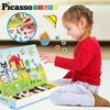 image:imagePicassoTiles Pete The Cat 80pc Magnetic Board Game Puzzle Playset Reusable Mix amp Match Cartoon Toy with Storytelling STEM Learning Activity Book and Storage Educational Kids Toys for Ages 3 PTC02Pete the Cat Board