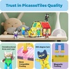 image:imagePicassoTiles Pete The Cat 80pc Magnetic Board Game Puzzle Playset Reusable Mix amp Match Cartoon Toy with Storytelling STEM Learning Activity Book and Storage Educational Kids Toys for Ages 3 PTC02Pete the Cat 6 Family