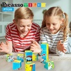 image:imagePicassoTiles Pete The Cat 80pc Magnetic Board Game Puzzle Playset Reusable Mix amp Match Cartoon Toy with Storytelling STEM Learning Activity Book and Storage Educational Kids Toys for Ages 3 PTC02Pete the Cat Mix and Match